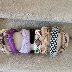 Colorful Headband Set of 8 nwot